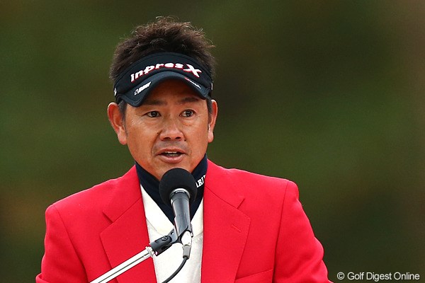 2012年 ゴルフ日本シリーズJTカップ 最終日 藤田寛之 ツアー初となる40代での賞金王初戴冠。藤田寛之のメッセージは