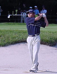 2001年 日本オープンゴルフ選手権競技 初日 田中秀道 98年大会優勝の田中秀道