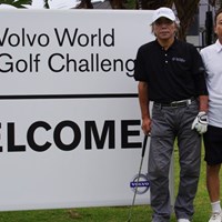 Volvo World Golf Challengeに出場した日本代表の宮崎正之さん、村澤弘一さん 2013年 ボルボゴルフチャンピオンズ Volvo World Golf Challenge