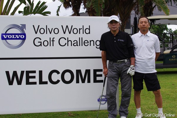 Volvo World Golf Challengeに出場した日本代表の宮崎正之さん、村澤弘一さん