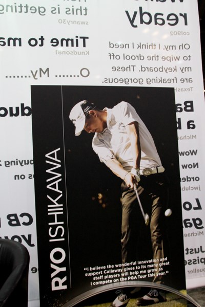 2013年PGAマーチャンダイズショー フォトギャラリーレポート キャロウェイゴルフブース内。石川遼との契約が話題に