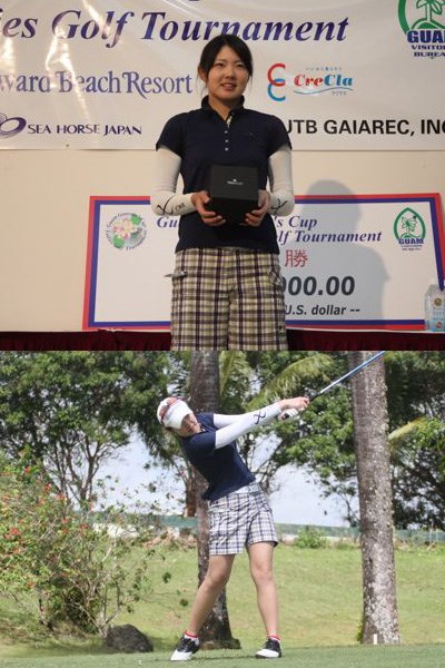 辻梨恵／2013年グアム知事杯 逆転優勝を飾った19歳の辻梨恵。昨年の国内女子ツアーファイナルQTでは19位に入っている