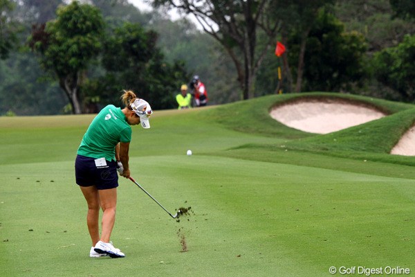 不本意な結果に終わった今季初戦 3日目のトラブルは悲惨でした 13年 ホンダlpgaタイランド 上田桃子 フォトギャラリー Gdo