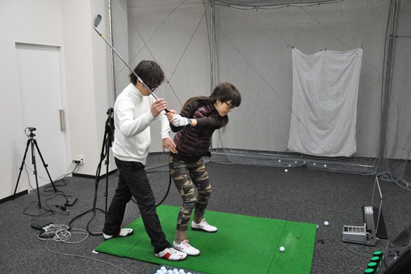 ダフりやすいの原因は腰の回転 5-1
