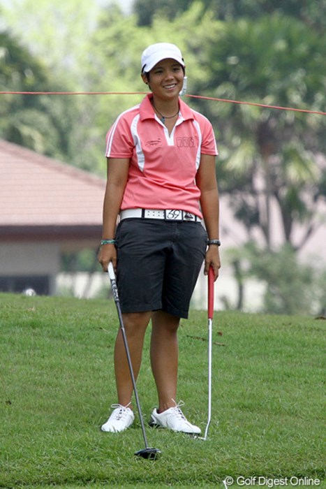 シンガポール国籍でただ1人出場しているC.ゴウ。母国で大ギャラリーに包まれる日は来るのか 2013年 HSBC女子チャンピオンズ 3日目 クリスタベル・ゴウ