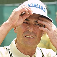 「いや～、マイッタね～」。須貝昇には来週の全英シニアオープンに期待したい（写真／BEYONDSHIP） 2003年 全英オープン 2日目 須貝昇