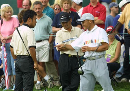 2003年 全米プロゴルフ選手権 練習日 片山晋呉 伊沢利光 丸山茂樹