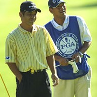 伊沢利光（写真／BEYONDSHIP） 2003年 全米プロゴルフ選手権 最終日 伊沢利光