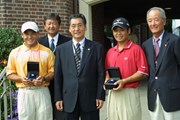 2003年 日本プロゴルフ協会がW杯優勝コンビの丸山選手、伊沢選手に記念リングを贈呈！