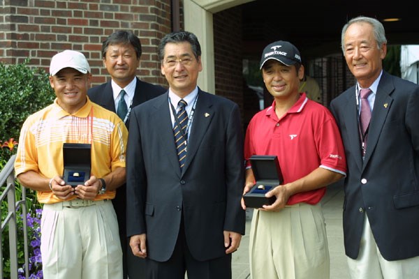 左から丸山茂樹、倉本昌弘副会長、長田力会長、伊沢利光、松井功広報担当理事。（写真／BEYONDSHIP）