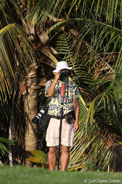 2013年 プエルトリコオープン 初日 カメラマン これでもゴルフ場にいるゴルフカメラマンなんです
