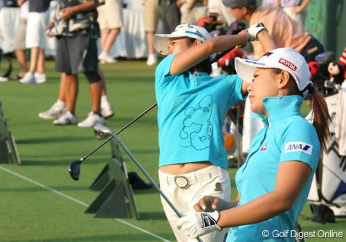 2007年 全米女子オープン 初日 宮里藍 横峯さくら
