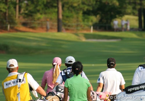 2007年 全米女子オープン 2日目 ポーラ・クリーマー 金美賢 ミーガン・フランセラ