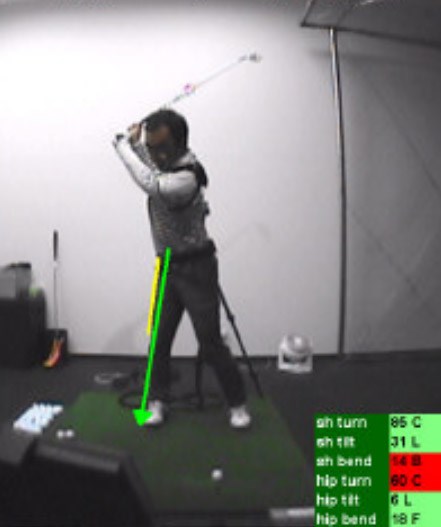 golftec インサイドアウトで振るためのトップを体感！3-1