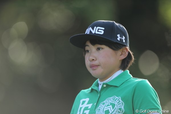 2013年 Tポイントレディスゴルフトーナメント 初日 永井花奈 なんか男の子みたいで可愛かった。