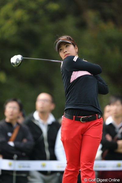 2013年 Tポイントレディスゴルフトーナメント 最終日 森田理香子 とにかく森田プロの飛距離はハンパじゃない！