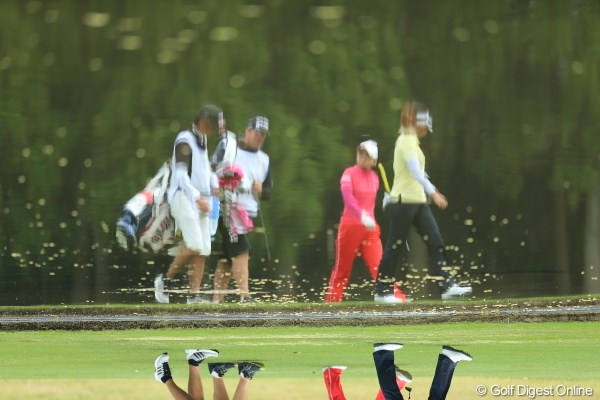 2013年 Tポイントレディスゴルフトーナメント 最終日 池 池の精もゴルフがお好き？