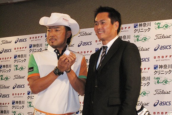 2009年 片山晋呉、新規契約発表会