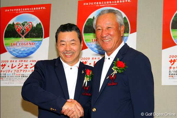 青木功が呼びかけ役、チャリティプロアマトーナメントが開幕