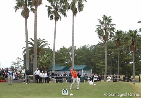 2006年 LPGAツアーチャンピオンシップリコーカップ プロアマ 宮里藍 藍ちゃんのプロアマT第一打をGRで撮影 (c) RICOH  リコーのデジタルカメラで撮影しました