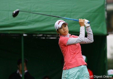 2006年 LPGAツアーチャンピオンシップリコーカップ 最終日 上田桃子 首痛も治り5位タイでフィニッシュした上田桃子