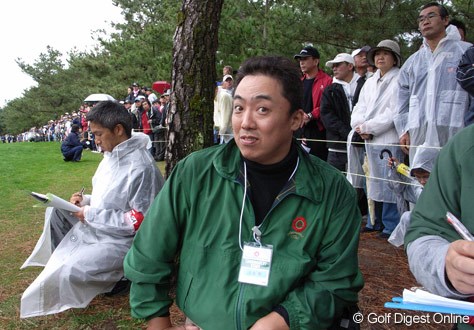 2006年 ダンロップフェニックストーナメント ゲーリー久永氏 最終日、タイガー組についてラウンドしたGDOブロガーのゲーリー久永氏、緊張していた！