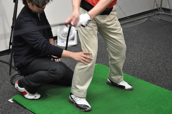 golftec 右膝の意識で軌道を修正4-1 