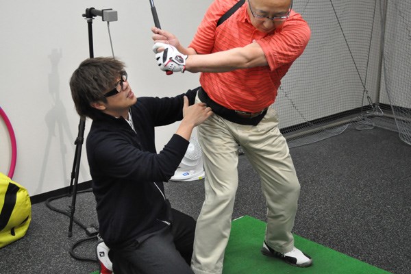 golftec 右膝の意識で軌道を修正5-1