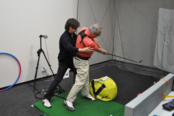 golftec 右膝の意識で軌道を修正6-1