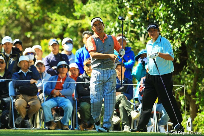 2013年 中日クラウンズ 初日 池田勇太＆尾崎将司