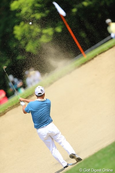 2013年 日本プロゴルフ選手権大会 日清カップヌードル杯 初日 小田孔明 フェースほとんど返さないのか。