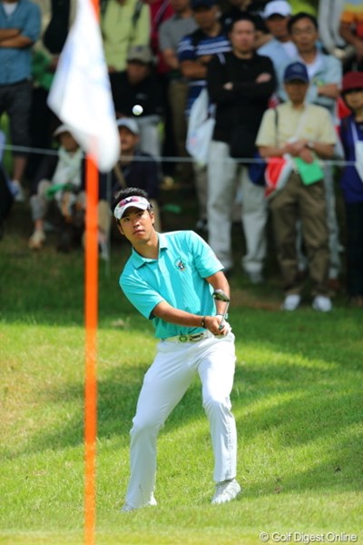 2013年 日本プロゴルフ選手権大会 日清カップヌードル杯 3日目 松山英樹 強心臓こそが代名詞の松山英樹。だが、3日目を迎える胸中は普段と違っていた。