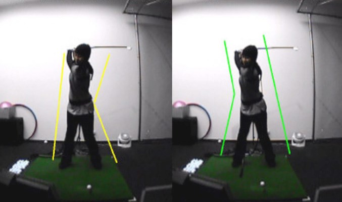golftec 理想のトップは逆「K」 3-1