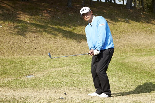 インサイドアウトに振っていく