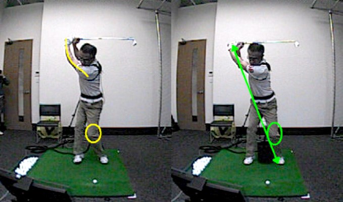 golftec 手打ちではない積極的な腕の使い方！ 6-1