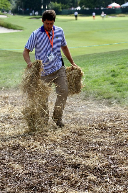 2013年 全米オープン 初日 干草