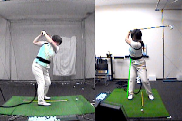 golftec LからLでヘッドの移動距離をアップ！ 3-1