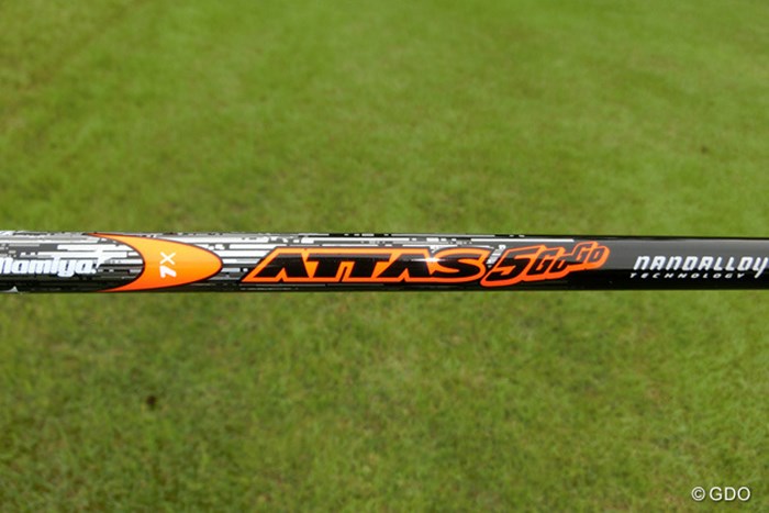 ATTASの5代目は蛍光オレンジの手元調子 2013年 日本ゴルフツアー選手権 Shishido Hills 事前情報 ATTAS 5 GO GO
