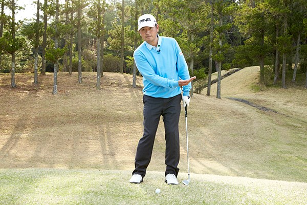 フェースを返さずにすくい打ちをする