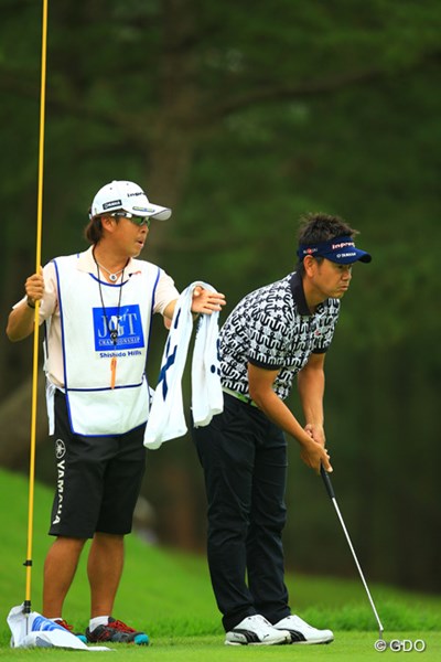 2013年 日本ゴルフツアー選手権 Shishido Hills 2日目 藤田寛之 2番パー5でイーグルを狙う藤田。この日はパッティングが好調で5ストローク伸ばした