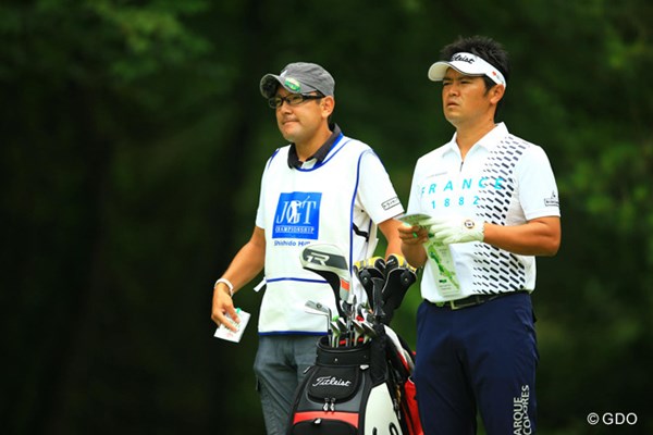 2013年 日本ゴルフツアー選手権 Shishido Hills 2日目 武藤俊憲 やっぱり爆発力健在ですねぇ。7つスコアを伸ばし、66位タイから9位タイへジャンプアップです。