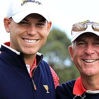 PGAツアーで2代に渡り成功を収めているジェイ・ハース（右）とビル・ハース親子（Getty Images） ジェイ・ハース（右）とビル・ハース親子