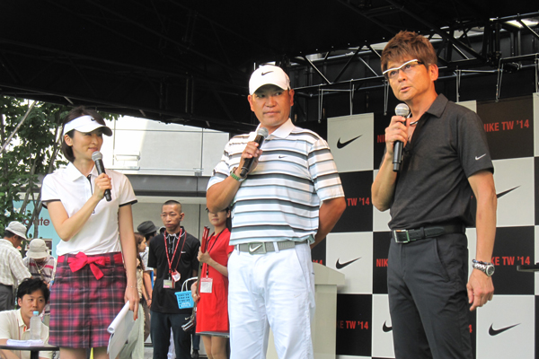 ナイキシューズTW'14のイベントで哀川翔が開眼！？｜GDO ゴルフ