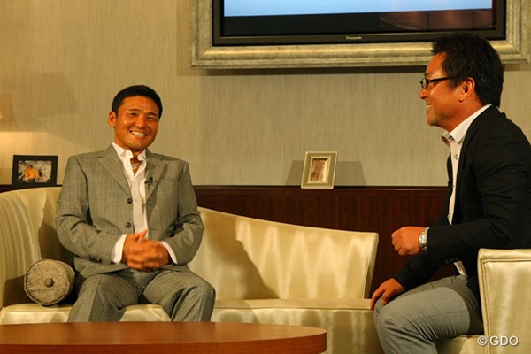 ゴルフネットワークの番組で元相棒の杉澤氏と対談形式でプレジデンツカップを語る丸山茂樹