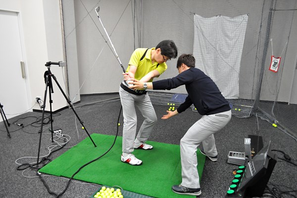 golftec ヨコからタテのイメージへ！！ 5-1