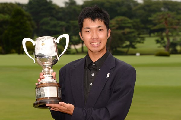 2013年 日本ジュニアゴルフ選手権 15歳～17歳の部 男子 和田章太郎 最終ホールで逆転し、初タイトルを獲得した和田章太郎（提供：日本ゴルフ協会）