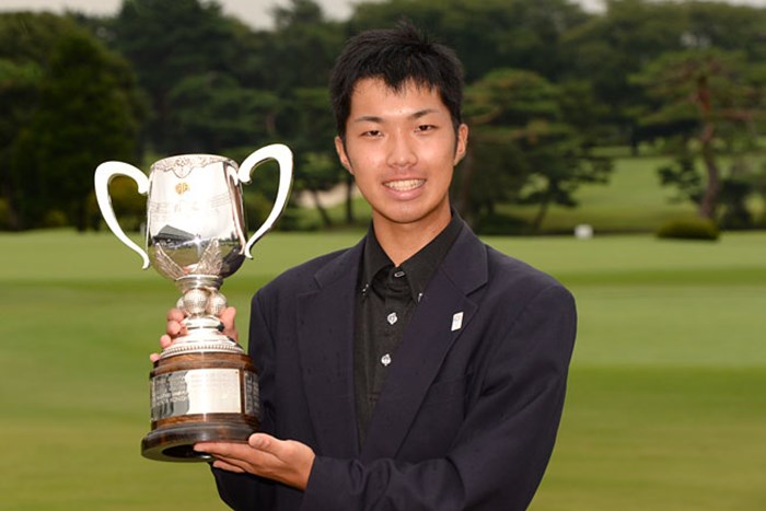 最終ホールで逆転し、初タイトルを獲得した和田章太郎（提供：日本ゴルフ協会） 2013年 日本ジュニアゴルフ選手権 15歳～17歳の部 男子 和田章太郎