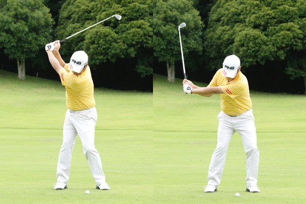 スイングは下半身から動かす