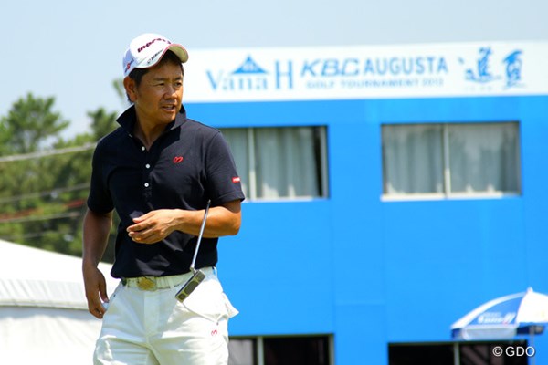 2013年 VanaH杯KBCオーガスタゴルフトーナメント 事前 藤田寛之 プロアマ戦で最終調整した藤田。試合勘はプレーを進めながら取り戻していく。