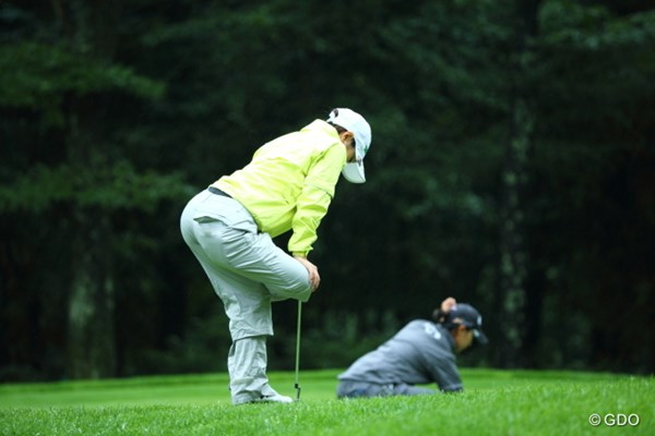 2013年 ニトリレディスゴルフトーナメント 初日 小川茉奈美 フラミンゴ。